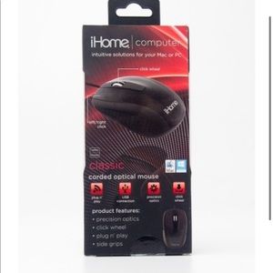 NWT ihome red computer corded nice mouse